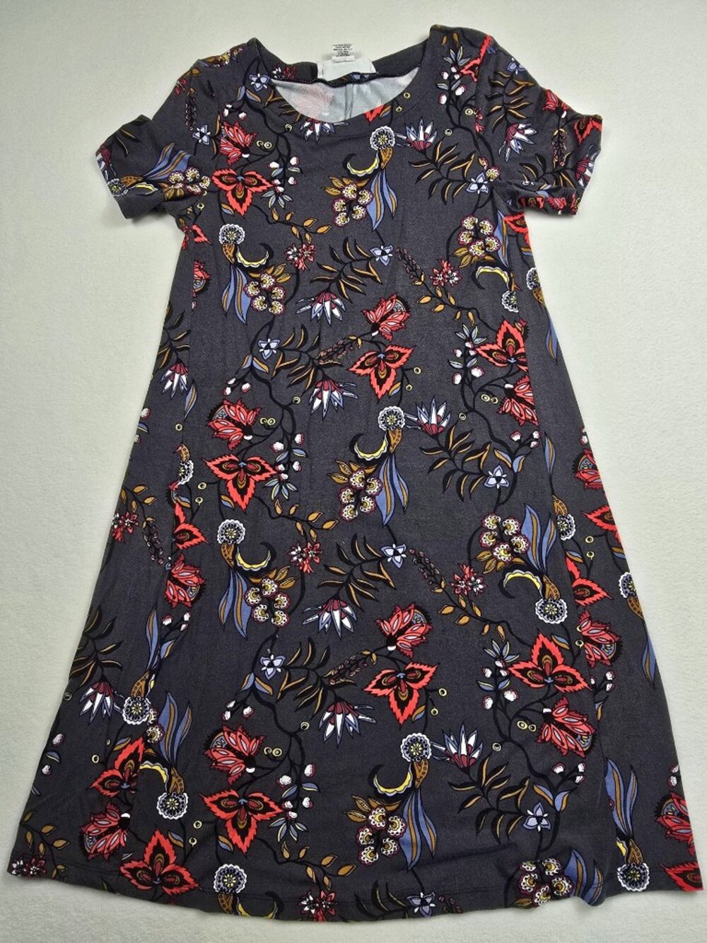 Workshop Small Dress Floral Print A-Line Short Sleeve